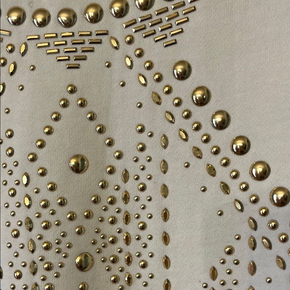 White Studded Women's Top - Picture 2 of 8